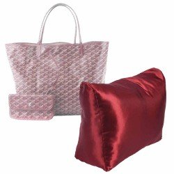 Satin Pillow Luxury Bag Shaper For St. Louis GM / PM (Burgundy) - More colors available