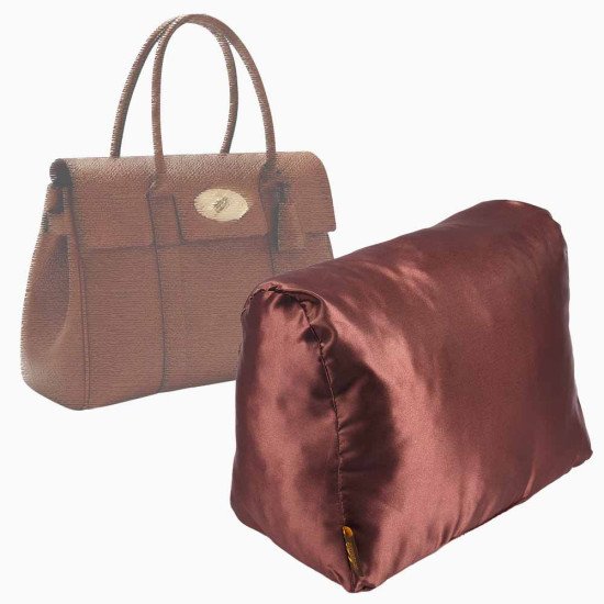 Satin Pillow Luxury Bag Shaper For Mulberry Bayswater (Chocolate Brown) - More colors available