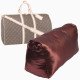 Satin Pillow Luxury Bag Shaper For Louis Vuitton Keepall (Chocolate Brown) (More colors available)