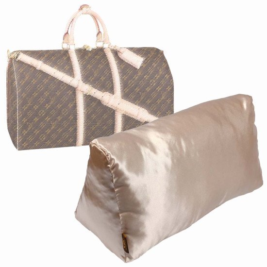 Satin Pillow Luxury Bag Shaper in Champagne Color For Louis Vuitton's  Keepall Luggage Bags
