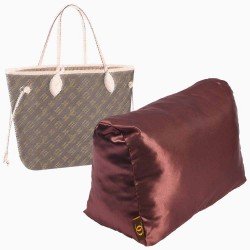 Satin Pillow Luxury Bag Shaper For Louis Vuitton Neverfull PM/MM/GM (Chocolate Brown) (More colors available)