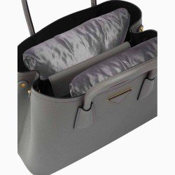 Satin Pillow Luxury Bag Shapers For Pr. Medium / Small Double Bag ( Set of 2 Pillows ) (Silver Gray) (More colors available)