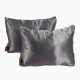 Satin Pillow Luxury Bag Shapers For Pr. Medium / Small Double Bag ( Set of 2 Pillows ) (Silver Gray) (More colors available)