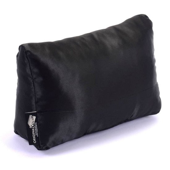 Satin Pillow Luxury Bag Shaper Compatible with Ch. Medium Coco Handle (Black) - More colors available