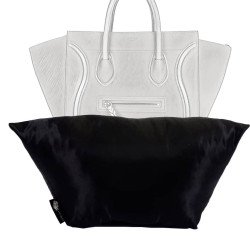 Satin Pillow Luxury Bag Shaper For Celine Phantom Bag Medium (Black)-More colors available