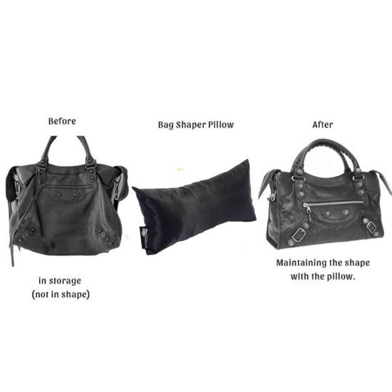 Satin Pillow Luxury Bag Shaper in Medium-Size For Designer Bags (Black) - More colors available Satin Pillow Luxury Bag Shaper in Medium-Size For Designer Bags (Black) - More colors available