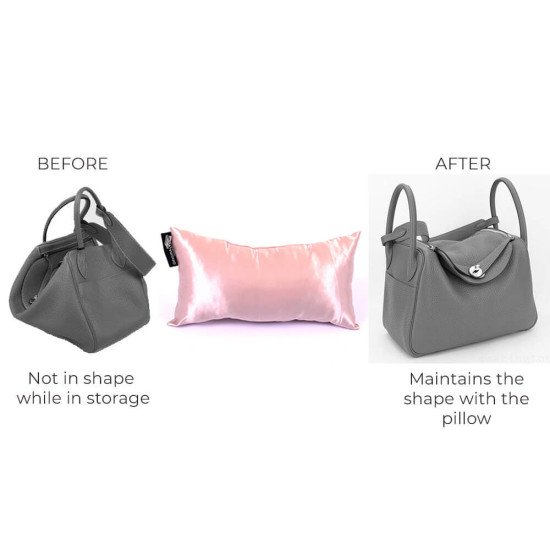Satin Pillow Luxury Bag Shaper in Medium-Size For Designer Bags (Blush Pink) - More colors available Satin Pillow Luxury Bag Shaper in Medium-Size For Designer Bags (Blush Pink) - More colors available