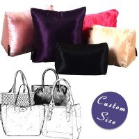 Satin Pillow Luxury Bag Shaper For Louis Vuitton's Melie in Plum