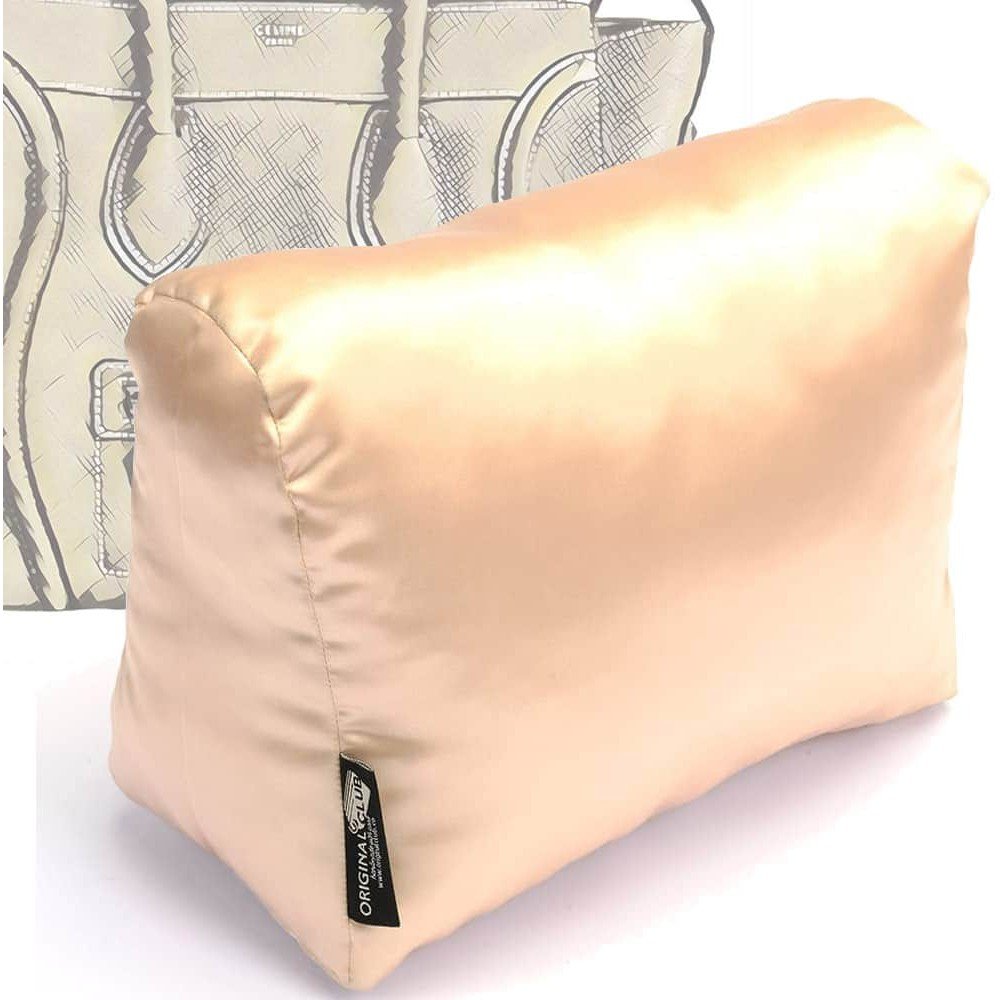 Satin Pillow Luxury Bag Shaper For Celine Luggage Bags (Champagne) - More colors available