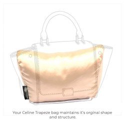 Satin Pillow Luxury Bag Shaper For Celine Trapeze Small and Medium (Champagne) - More colors available