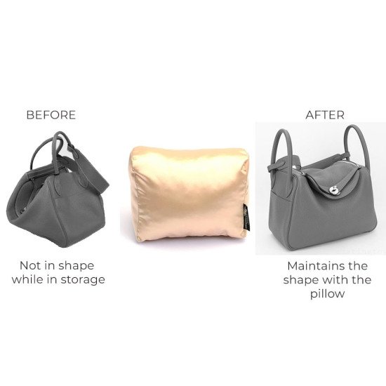 Satin Pillow Luxury Bag Shaper For Hermes' Evelyne III (Champagne) - More colors available