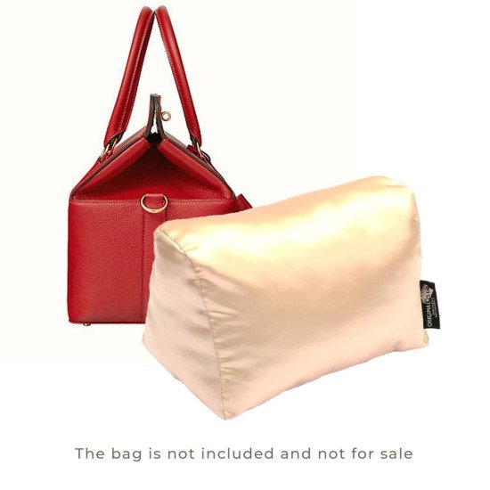 Satin Pillow Luxury Bag Shaper For Hermes' Toolbox 20 / 26 / 33 (Champagne) - More colors available