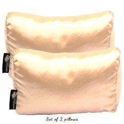Satin Pillow Luxury Bag Shapers For Pr. Medium / Small Double Bag ( Set of 2 Pillows ) (Champagne) - More colors available