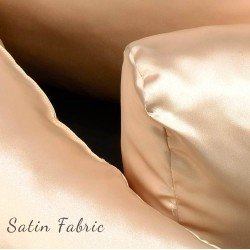 Satin Pillow Luxury Bag Shapers For Pr. Medium / Small Double Bag ( Set of 2 Pillows ) (Champagne) - More colors available
