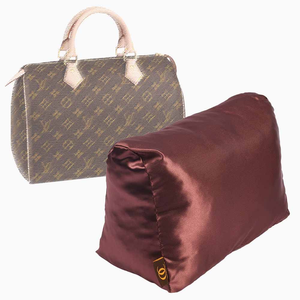 Satin Pillow Luxury Bag Shaper For Louis Vuitton Speedy 25/30/35/40 (Chocolate Brown) - More colors available