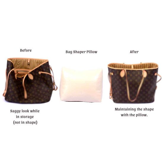 Leather Pillow Bag Shaper For Neverfull PM