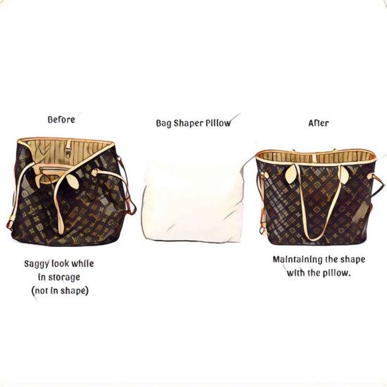 Leather Pillow Bag Shaper In Small Size (12” X 5,51”)  