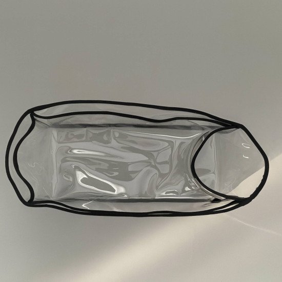 Transparent See-Through Bag Organizer with Fabric Trims Compatible with Goy. St.Louis Bags