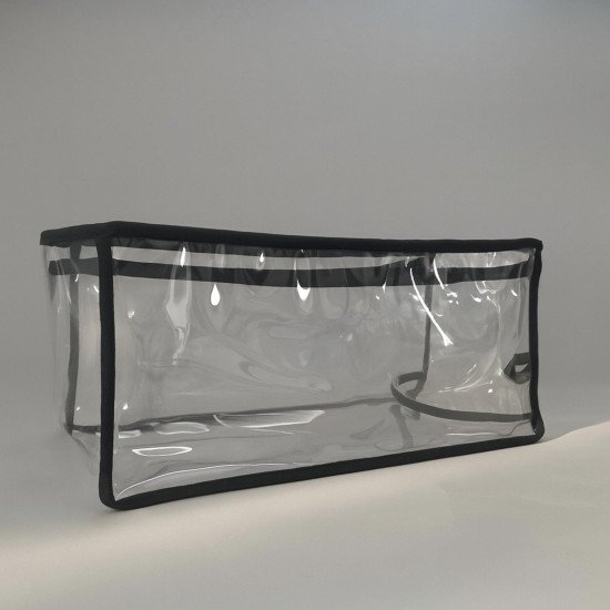 Transparent See-Through Bag Organizer with Fabric Trims Compatible with Goy. St.Louis Bags
