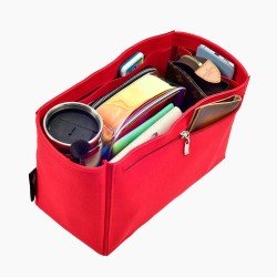 Custom Size Suedette Leather Double-Zip Style Bag and Purse Organizer Custom Size Suedette Leather Double-Zip Style Bag and Purse Organizer