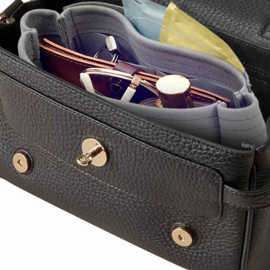 Alexa Mini Suedette Basic Style Leather Handbag Organizer Liner (Black) (More Colors Available) Alexa Mini Suedette Basic Style Leather Handbag Organizer Liner (Black) (More Colors Available)