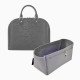 Alma PM / MM / GM  Suedette Double-Zip Style Leather Handbag Organizer (Dark Gray) (More Colors Available)