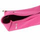 Graceful PM / MM Suedette Double-Zip Style Leather Handbag Organizer (Fuchsia) (More Colors Available)