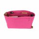Di.or Book Tote Suedette Double-Zip Style Leather Handbag Organizer (Fuchsia) (More Colors Available)