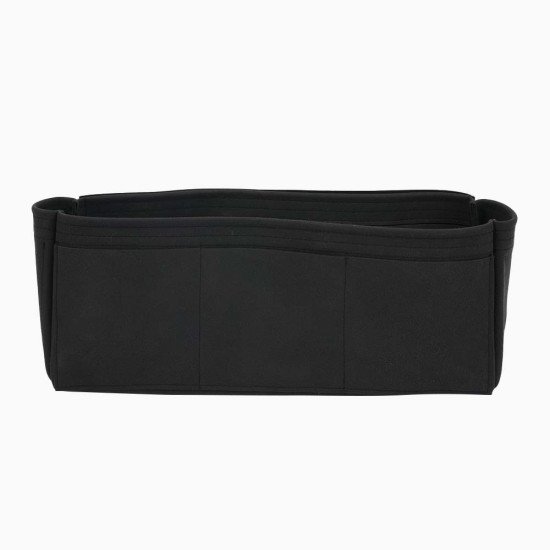 Day Market Tote Suedette Singular Style Leather Handbag Organizer (Black) (More Colors Available)