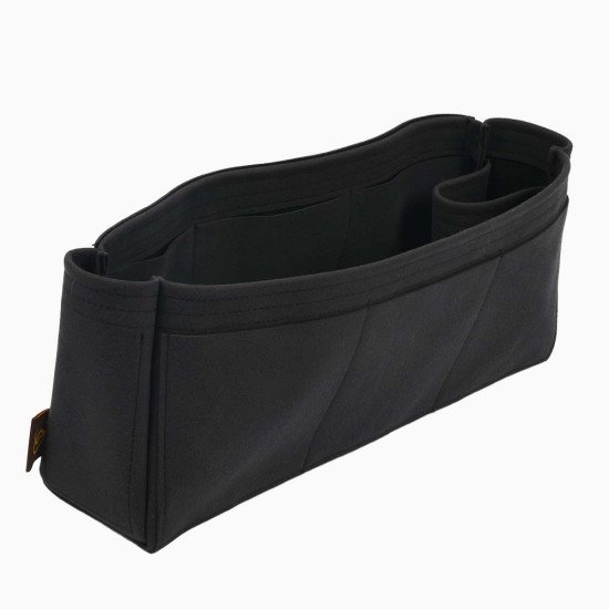 Day Market Tote Suedette Singular Style Leather Handbag Organizer (Black) (More Colors Available)