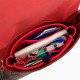 Favorite PM / MM Suedette Leather Basic Style Handbag Organizers in Red (More Colors available)