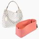 Graceful PM / MM Suedette Regular Style Leather Handbag Organizer (Rose Pink) (More Colors Available)