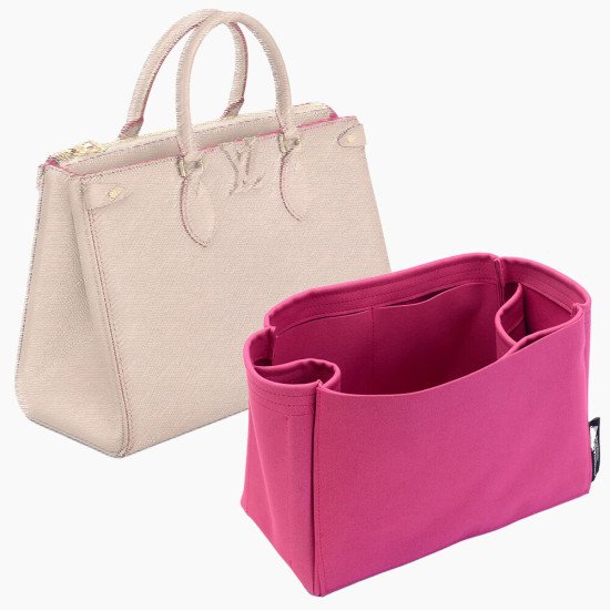 Grenelle Tote MM Suedette Regular Style Leather Handbag Organizer (Fuchsia)  (More Colors Available)