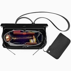 Herbag 31/39 Suedette Double-Zip Style Leather Handbag Organizer (Dark Gray) (More Colors Available) Herbag 31/39 Suedette Double-Zip Style Leather Handbag Organizer (Dark Gray) (More Colors Available)