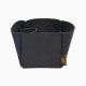 Lockme Bucket Suedette Singular Style Leather Handbag Organizer (Black) (More Colors Available)