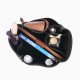 Lockme Bucket Suedette Singular Style Leather Handbag Organizer (Black) (More Colors Available)