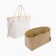Neverfull PM / MM / GM  Suedette Regular Style Leather Handbag Organizer (Beige) (More Colors Available)