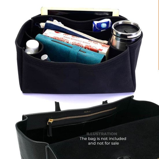 Bayswater Suedette Regular Style Leather Handbag Organizer (Black) (More Colors Available) Bayswater Suedette Regular Style Leather Handbag Organizer (Black) (More Colors Available)
