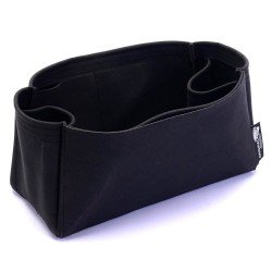 Garden Party 36 Suedette Regular Style Leather Handbag Organizer (Black) (More Colors Available)