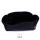 Flower Hobo Suedette Singular Style Leather Handbag Organizer (Black) (More Colors Available)