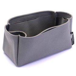 Birkin 25/30/35/40 Suedette Singular Style Leather Handbag Organizer (Dark Gray) (More Colors Available)