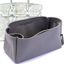 Birkin 25/30/35/40 Suedette Singular Style Leather Handbag Organizer (Dark Gray) (More Colors Available) Birkin 25/30/35/40 Suedette Singular Style Leather Handbag Organizer (Dark Gray) (More Colors Available)