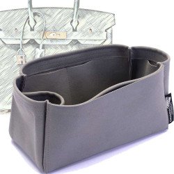 Birkin 25/30/35/40 Suedette Singular Style Leather Handbag Organizer (Dark Gray) (More Colors Available) Birkin 25/30/35/40 Suedette Singular Style Leather Handbag Organizer (Dark Gray) (More Colors Available)