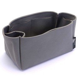 Hina PM / MM Suedette Singular Style Leather Handbag Organizer (Dark Gray) (More Colors Available)