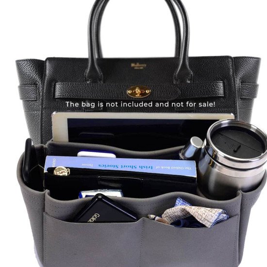 Small Zipped Bayswater Tote Suedette Singular Style Leather Handbag Organizer (Dark Gray) (More Colors Available) Small Zipped Bayswater Tote Suedette Singular Style Leather Handbag Organizer (Dark Gray) (More Colors Available)