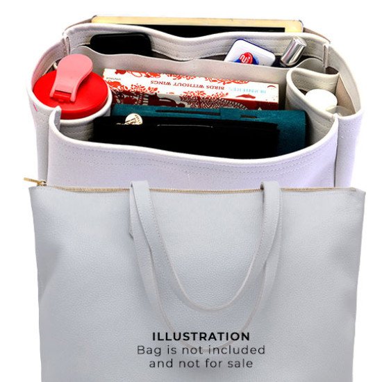 Cuyana Leather Tote Bags Suedette Regular Style Leather Handbag Organizer (Pearl White) (More Colors Available) Cuyana Leather Tote Bags Suedette Regular Style Leather Handbag Organizer (Pearl White) (More Colors Available)