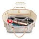 Neverfull PM / MM / GM Suedette Regular Style Leather Handbag Organizer (Pearl White) (More Colors Available)