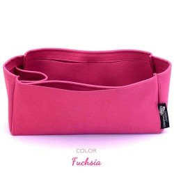 Graceful PM / MM Suedette Singular Style Leather Handbag Organizer (Fuchsia) (More Colors Available)