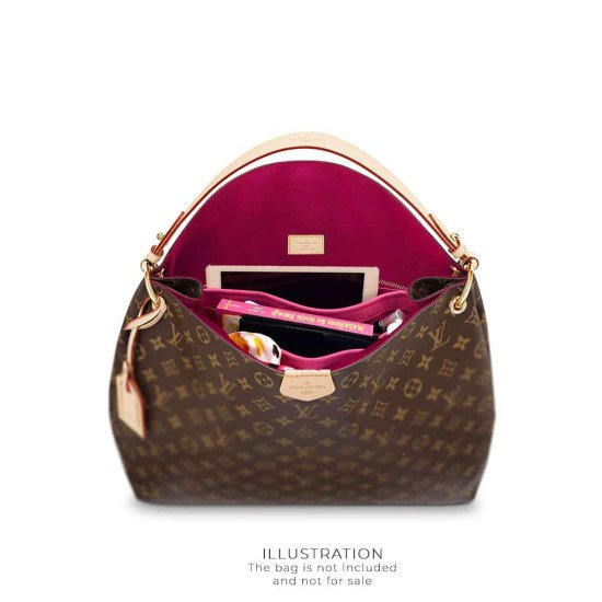 Graceful PM / MM Suedette Singular Style Leather Handbag Organizer (Fuchsia) (More Colors Available) Graceful PM / MM Suedette Singular Style Leather Handbag Organizer (Fuchsia) (More Colors Available)