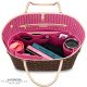 Neverfull PM / MM / GM  Suedette Regular Style Leather Handbag Organizer (Fuchsia) (More Colors Available)